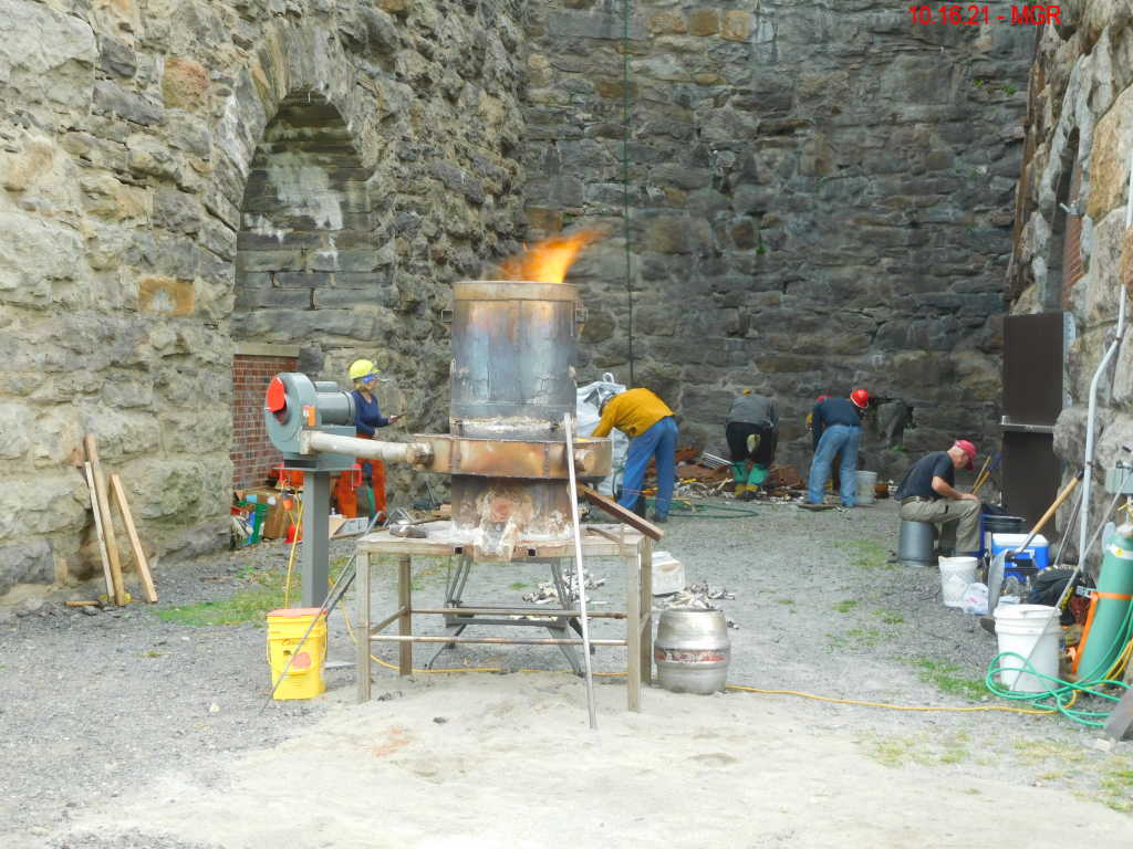 Iron Pour At Lackawanna Iron Furnace 