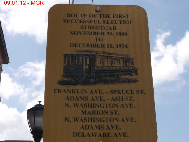 Original Street Car Route, Downtown Scranton