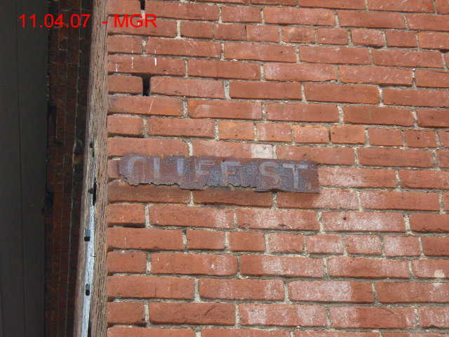 Cliff Street  Sign