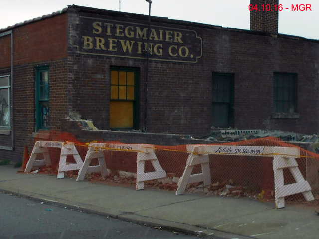 Stegmaier Brewing Company Ad, South Scranton