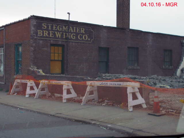Stegmaier Brewing Company Ad, South Scranton