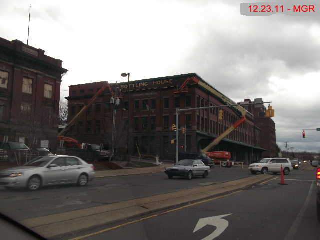 Work on Stegmaier Bottling House