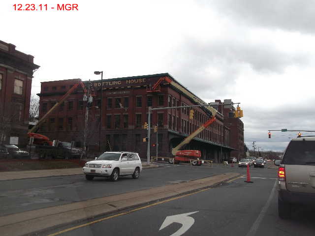 Work on Stegmaier Bottling House