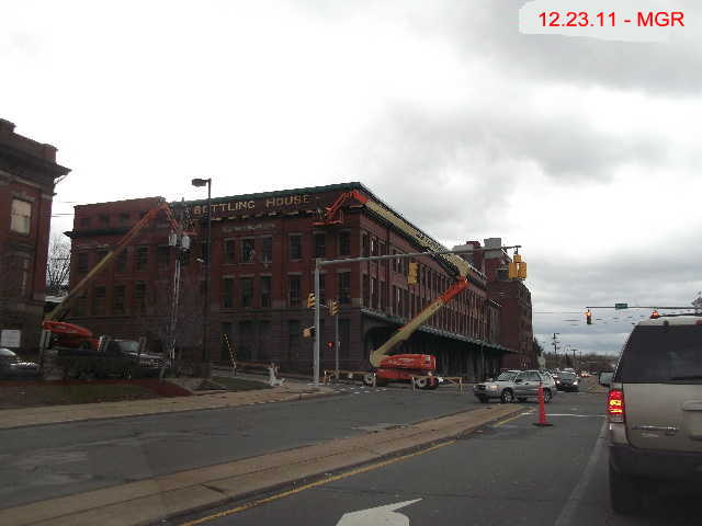 Work on Stegmaier Bottling House
