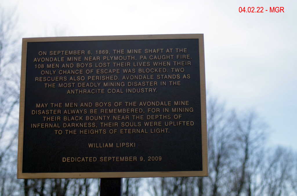 Washburn Street Cemetery Avondale Mine Disaster Markers