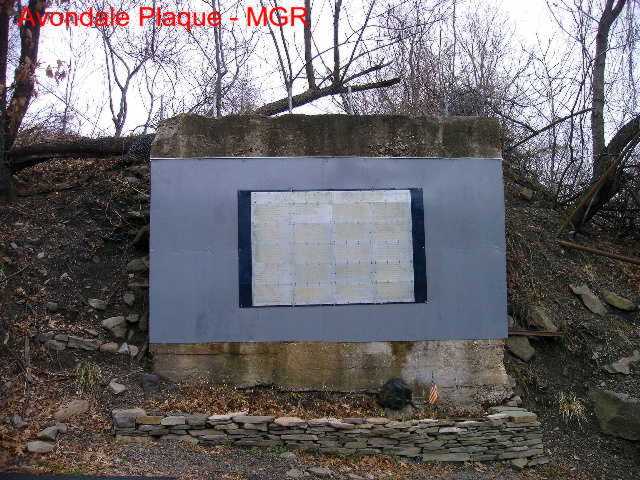 Avondale Plaque 