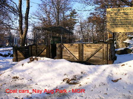 Coal cars at Nay Aug Park, Scranton