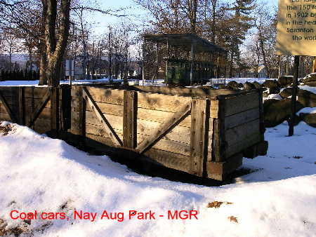 Coal cars at Nay Aug Park, Scranton