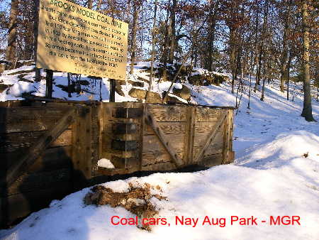 Coal cars at Nay Aug Park, Scranton