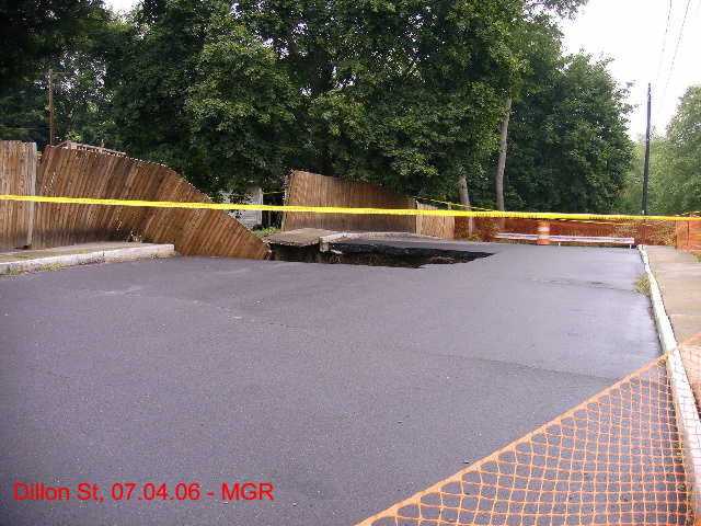 Dillon Street Mine Subsidence