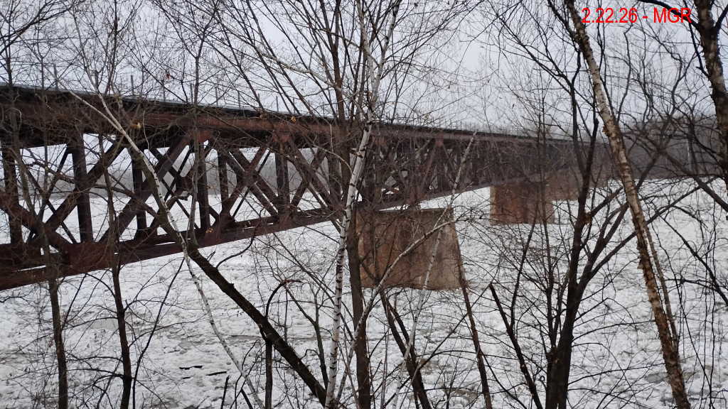 Gauntet With Ice On River 
