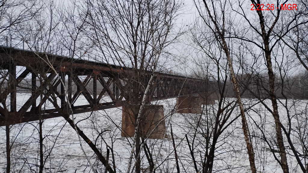 Gauntet With Ice On River 
