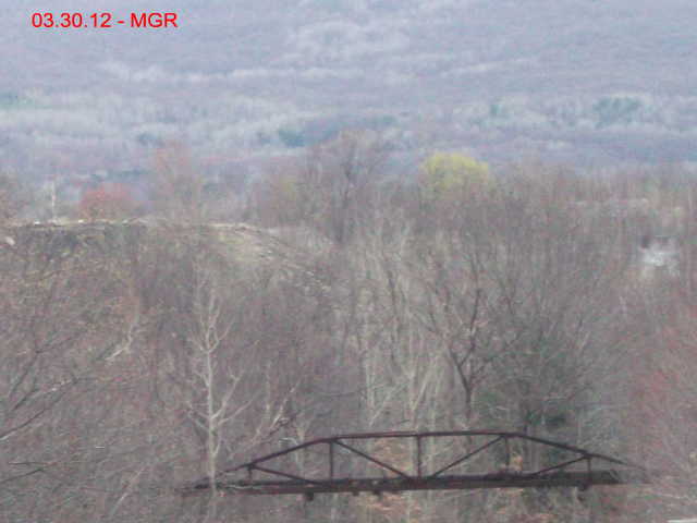 Pipe Bridge Over The Tracks