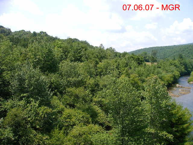 View Of Lehigh River From CNJ Bridge, Lehigh Gorge Scenic Railway