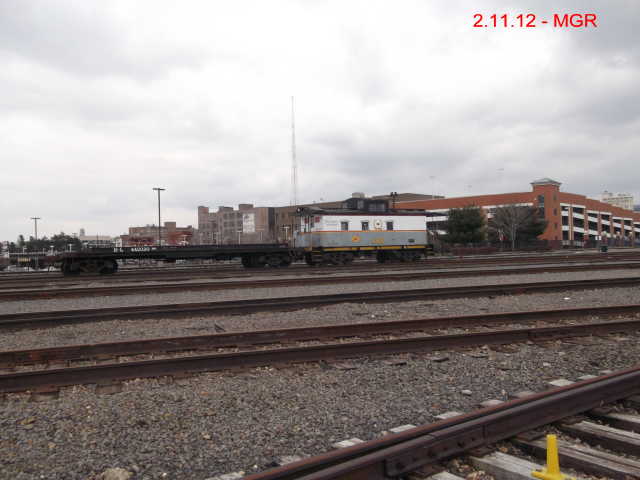 DL Caboose And A Flatcar