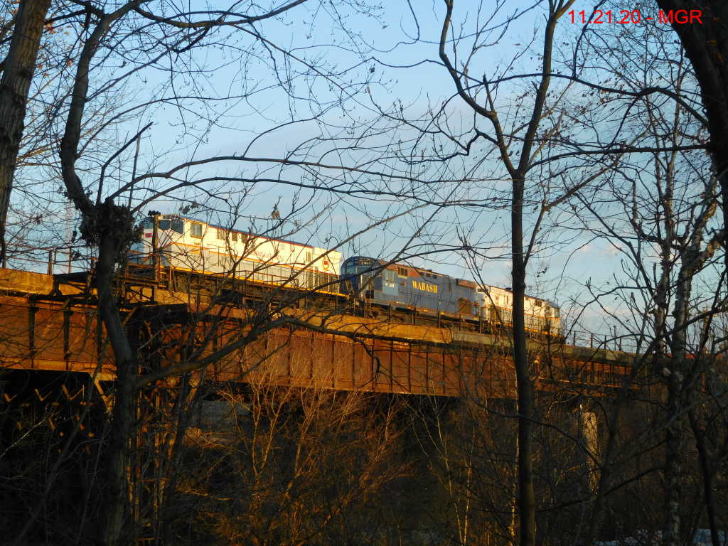 Ex-Wabash Unit On Bridge 60