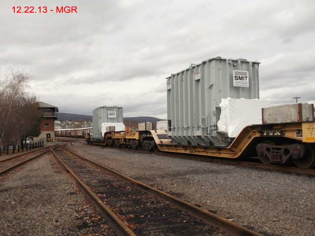 Hi and Wide Of Three Transformers At Steamtown