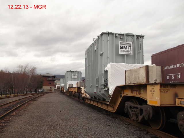 Hi and Wide Of Three Transformers At Steamtown