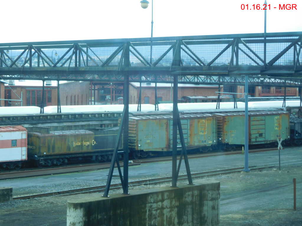 Rail Cars Wrapped in Plastic Wrap