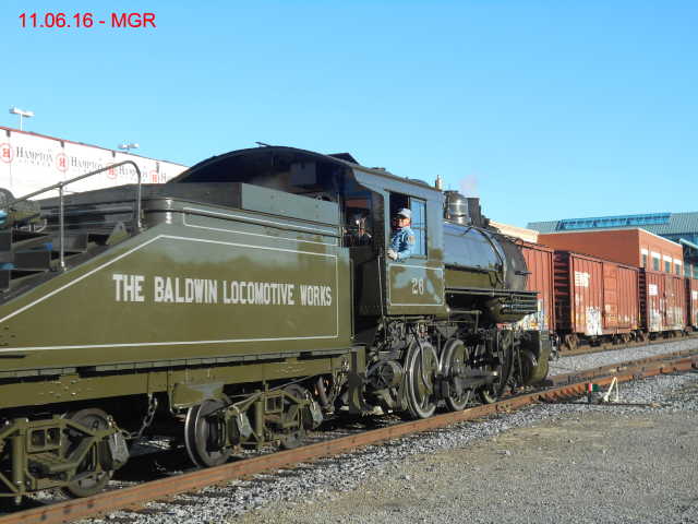 Baldwin No. 26 At Steamtown Under Steam Again