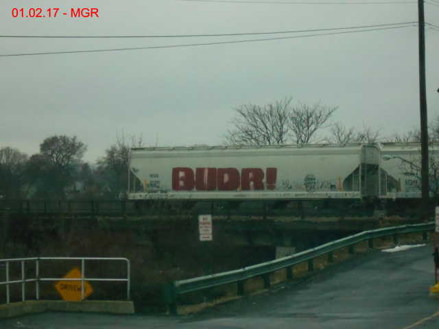 Buda Graffiti On Hopper Car 