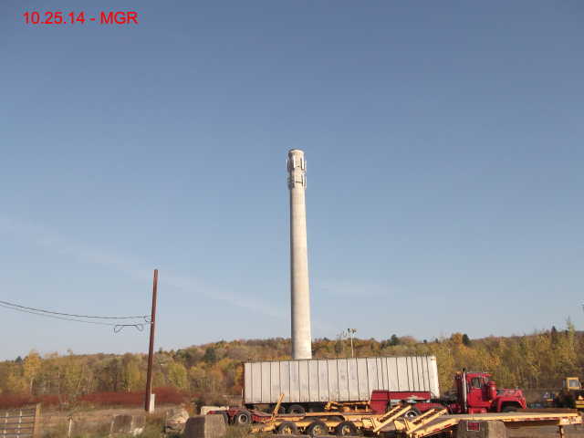 Remains of Carbondale Yard, Smokestack,Business Park 