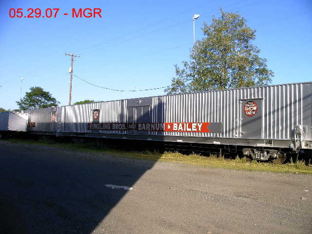 Ringling Bros Red Unit Circus Train At Wilkes-Barre