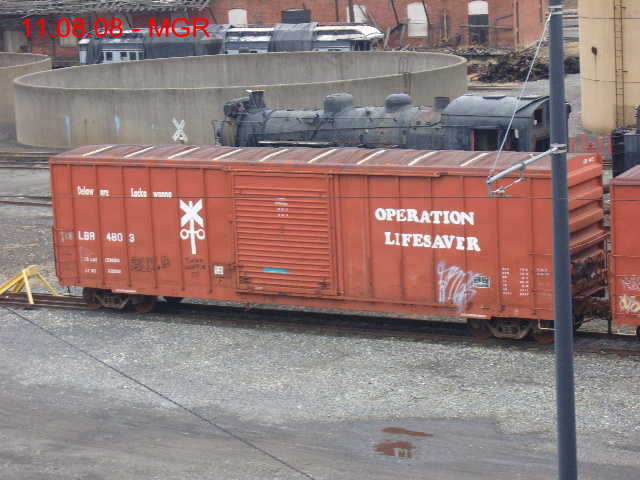 D-L Operation Lifesaver Boxcar at Steamtown