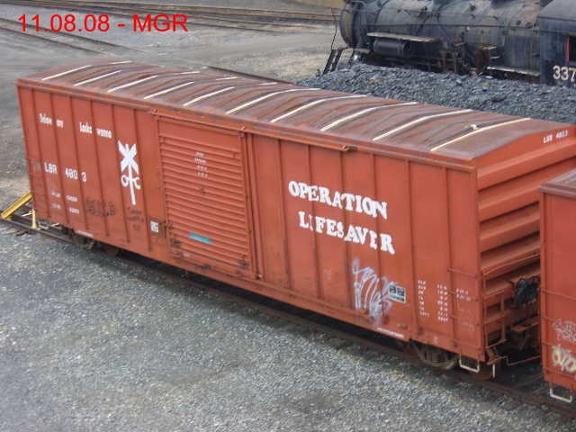 D-L Operation Lifesaver Boxcar at Steamtown