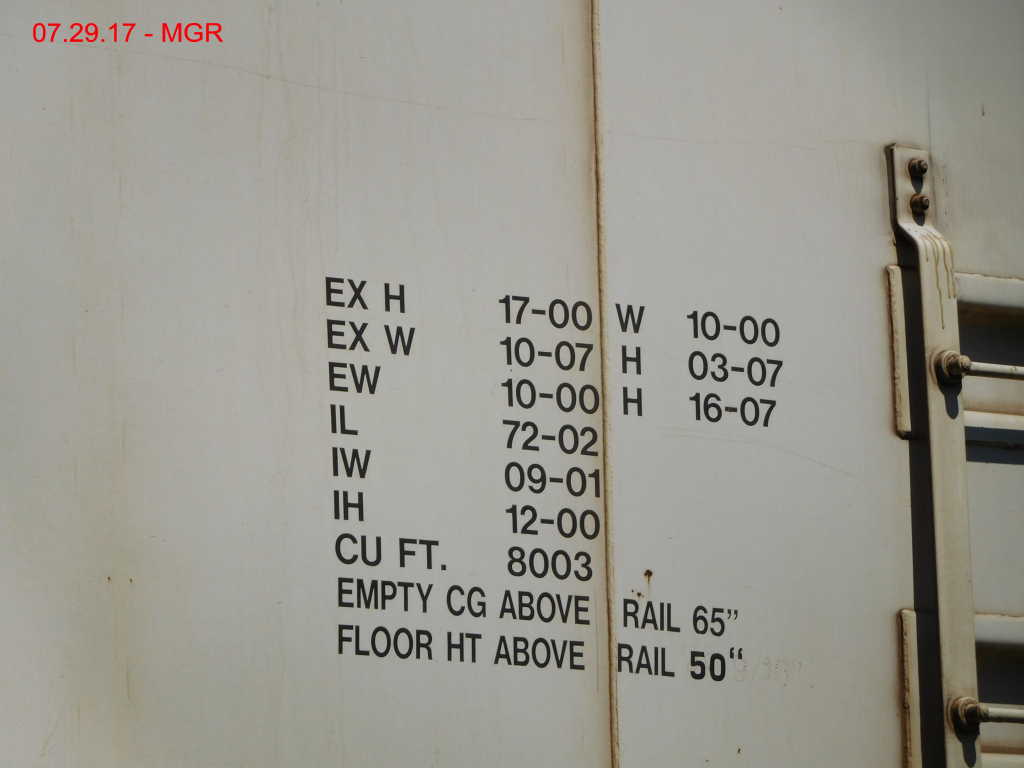 Excess Height Car At Parsons Siding