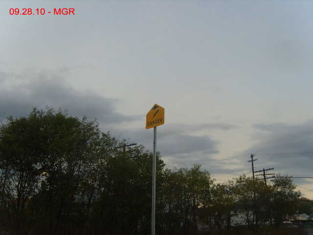 Electrical Above Warning Sign
