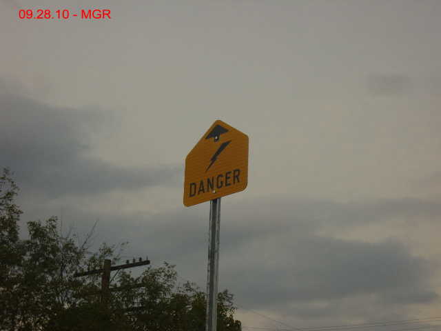 Electrical Above Warning Sign