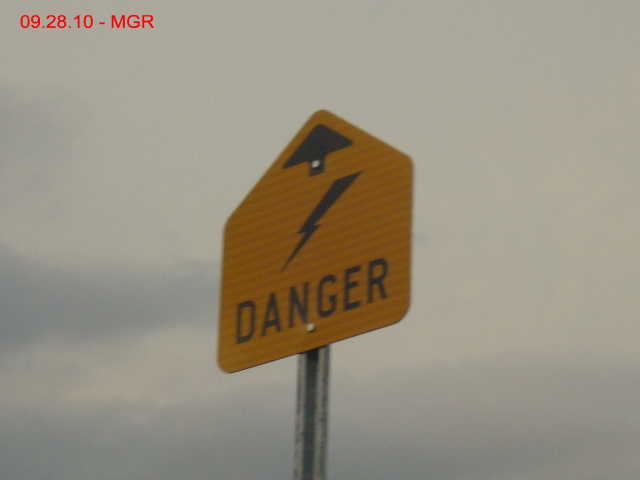 Electrical Above Warning Sign