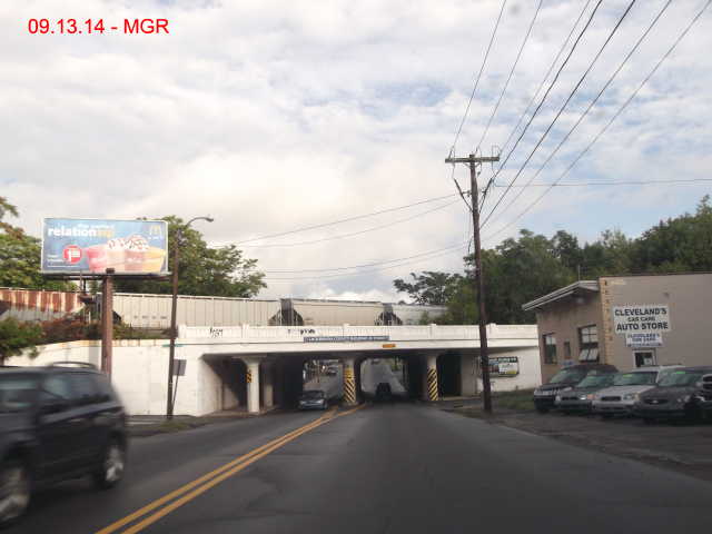 Hopper Cars On Trestle, Green Ridge Street, Scranton