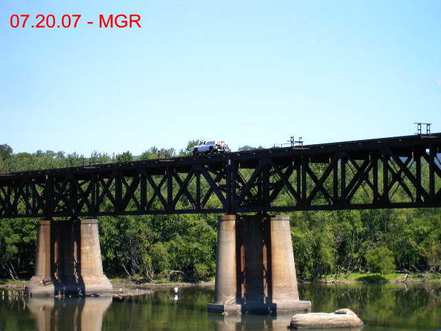 Hi-Rail Truck Over Gauntlet