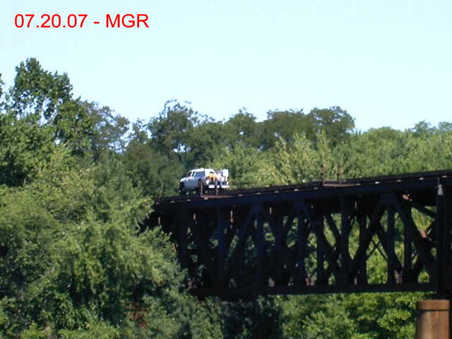 Hi-Rail Truck Over Gauntlet