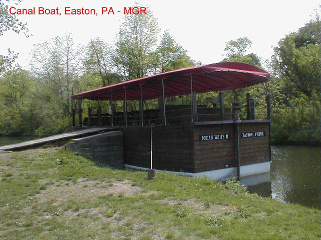 Canal boat, Hugh Moore Park Easton