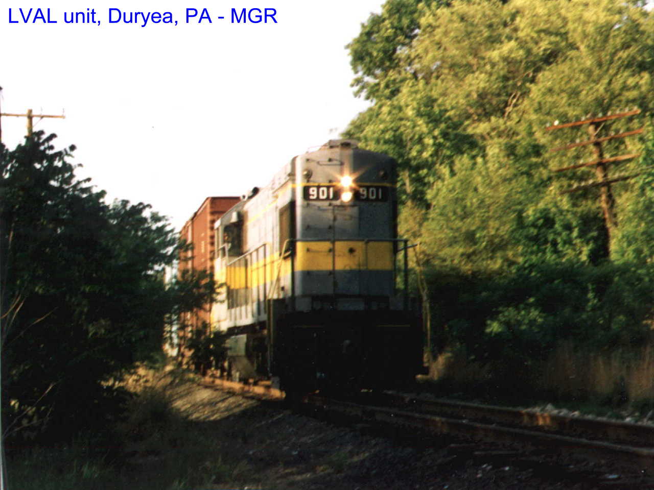 LVAL 901 (O&W Paint) At Duryea On Bloomsburg Line