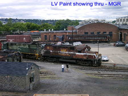 LV Yellow Jacket Paint showing thru