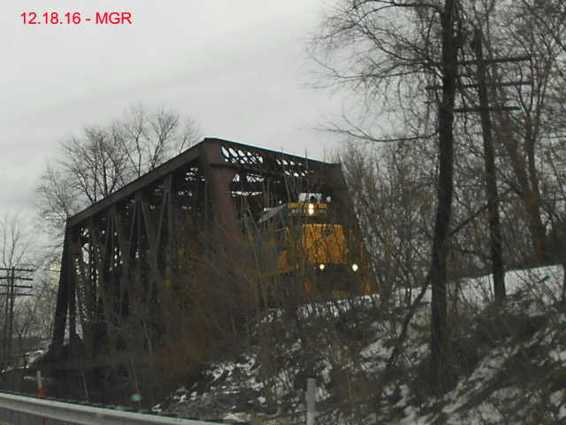 R&N Running Light On Old Forge Trestle