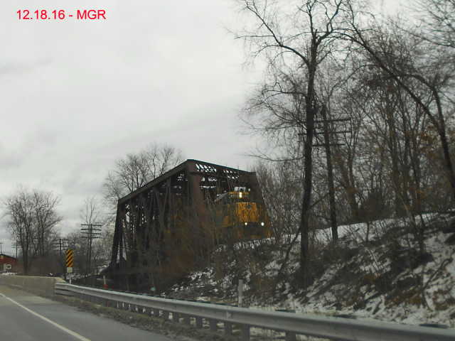 R&N Running Light On Old Forge Trestle