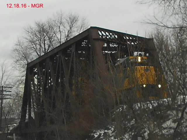 R&N Running Light On Old Forge Trestle