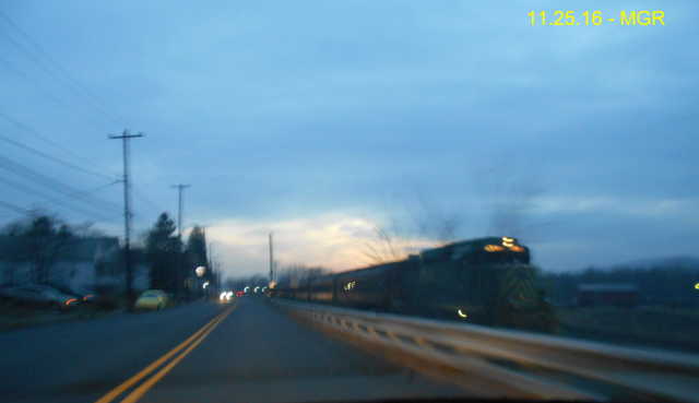 Tunkhannock Christamas Train, Pittston Junction, Evening
