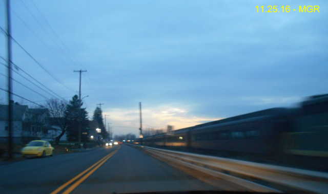 Tunkhannock Christamas Train, Pittston Junction, Evening