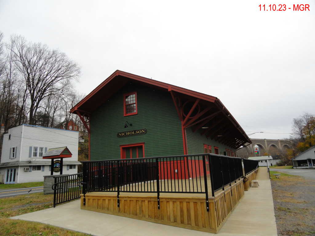 Restored Nicholson DL&W Depot