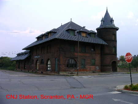 Partly restored CNJ Scranton Station