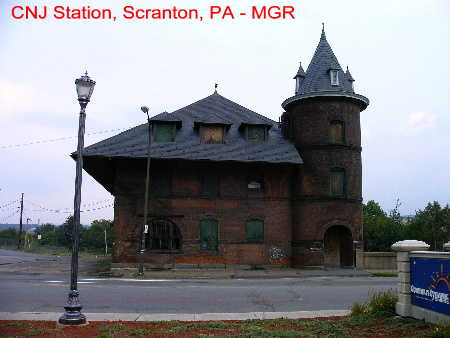 Partly restored CNJ Scranton Station