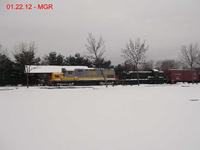 Sightings 01.22.12  /  Locomotives at Steamtown on a Snowy Day