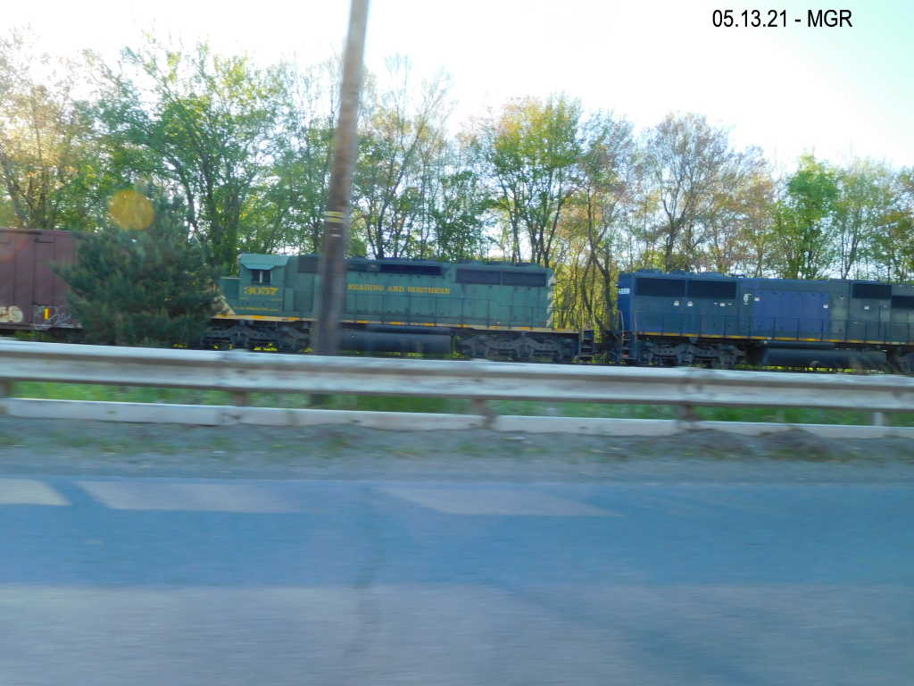 Sightings 05.13.21  / Pacing Train Leaving Pittston