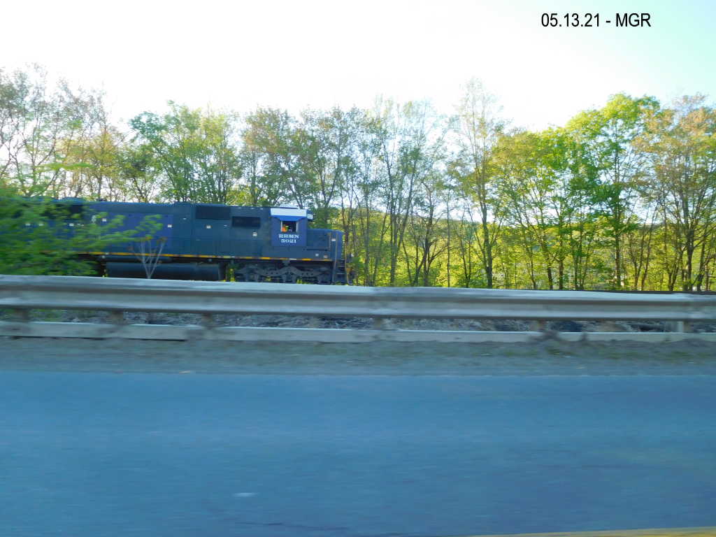 Sightings 05.13.21  / Pacing Train Leaving Pittston